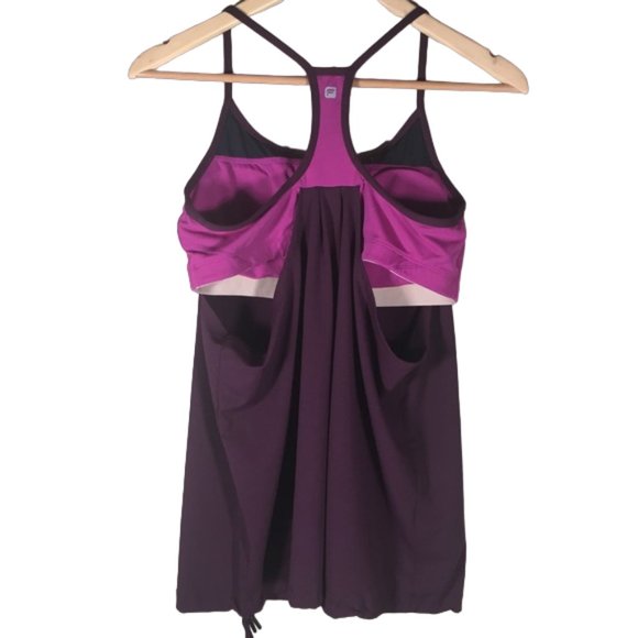 Fabletics tank top Norwalk purple built in bra Gym Workout Athletic Running - Picture 4 of 9